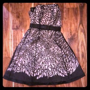 Black and pink dress